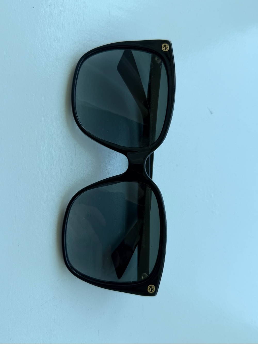 Gucci Black Oversized Square Women's Sunglasses